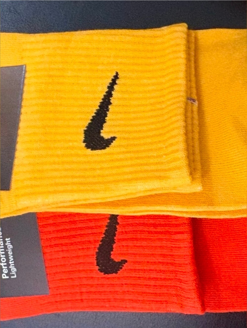 Nike Performance Cotton Crew Socks in Orange & Yellow